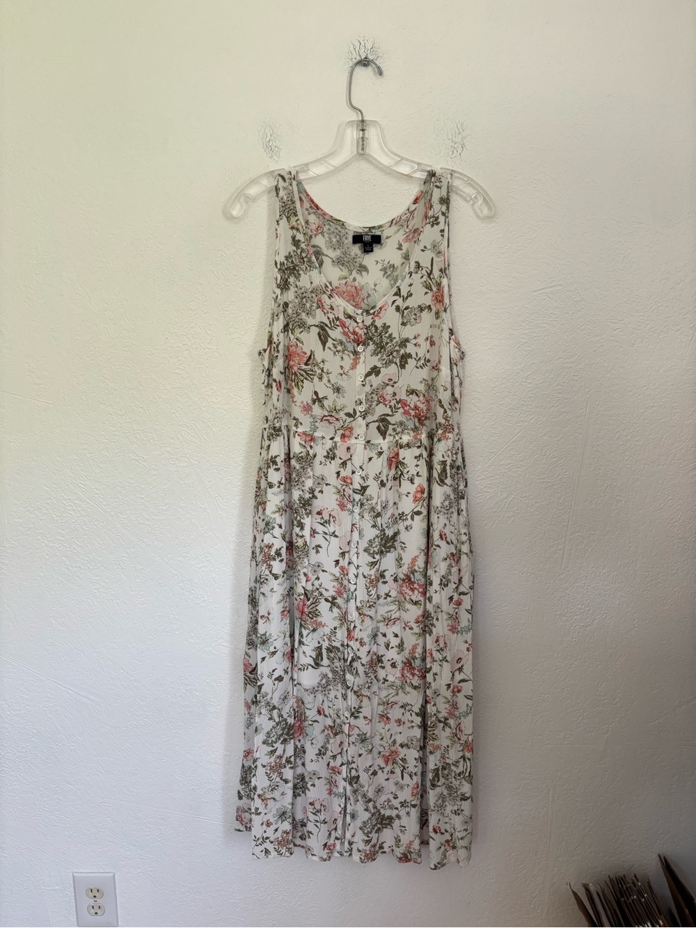 Frye Floral Gauzy Midi Dress